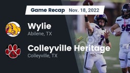 Recap: Wylie  vs. Colleyville Heritage  2022