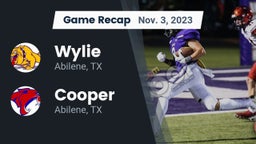 Recap: Wylie  vs. Cooper  2023