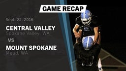 Recap: Central Valley  vs. Mount Spokane  2016