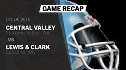 Recap: Central Valley  vs. Lewis & Clark  2016