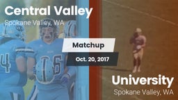 Matchup: Central Valley vs. University  2017