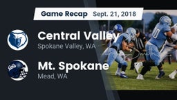 Recap: Central Valley  vs. Mt. Spokane 2018