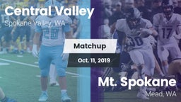 Matchup: Central Valley vs. Mt. Spokane 2019