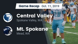 Recap: Central Valley  vs. Mt. Spokane 2019