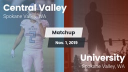 Matchup: Central Valley vs. University  2019