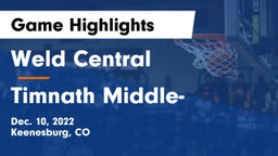 Weld Central  vs Timnath Middle- Game Highlights - Dec. 10, 2022