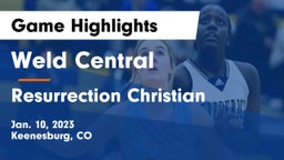 Weld Central  vs Resurrection Christian  Game Highlights - Jan. 10, 2023