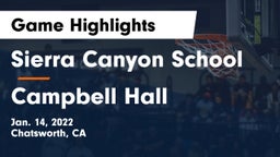 Sierra Canyon School vs Campbell Hall Game Highlights - Jan. 14, 2022