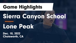 Sierra Canyon School vs Lone Peak  Game Highlights - Dec. 10, 2022