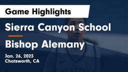 Sierra Canyon School vs Bishop Alemany  Game Highlights - Jan. 26, 2023