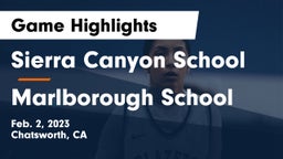Sierra Canyon School vs Marlborough School Game Highlights - Feb. 2, 2023