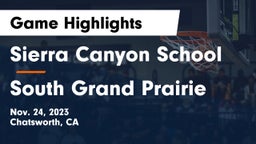 Sierra Canyon School vs South Grand Prairie  Game Highlights - Nov. 24, 2023