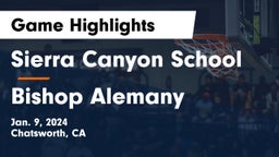 Sierra Canyon School vs Bishop Alemany  Game Highlights - Jan. 9, 2024