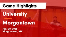 University  vs Morgantown  Game Highlights - Jan. 20, 2023