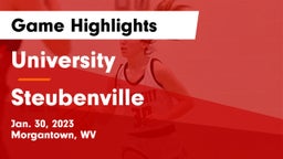 University  vs Steubenville  Game Highlights - Jan. 30, 2023