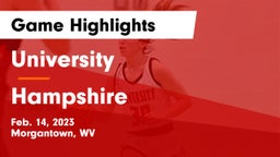 University  vs Hampshire  Game Highlights - Feb. 14, 2023