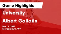 University  vs Albert Gallatin Game Highlights - Dec. 8, 2023