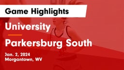 University  vs Parkersburg South  Game Highlights - Jan. 2, 2024