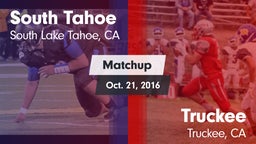 Matchup: South Tahoe High vs. Truckee  2016