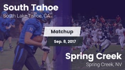 Matchup: South Tahoe High vs. Spring Creek  2017