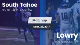 Matchup: South Tahoe High vs. Lowry  2017