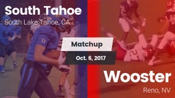 Matchup: South Tahoe High vs. Wooster  2017