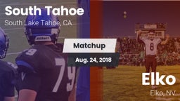 Matchup: South Tahoe High vs. Elko  2018