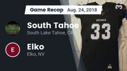 Recap: South Tahoe  vs. Elko  2018