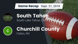 Recap: South Tahoe  vs. Churchill County  2018