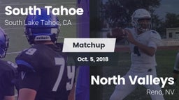 Matchup: South Tahoe High vs. North Valleys  2018