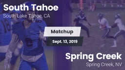 Matchup: South Tahoe High vs. Spring Creek  2019