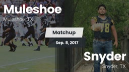 Matchup: Muleshoe  vs. Snyder  2017