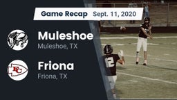 Recap: Muleshoe  vs. Friona  2020