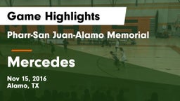 Pharr-San Juan-Alamo Memorial  vs Mercedes Game Highlights - Nov 15, 2016