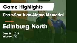 Pharr-San Juan-Alamo Memorial  vs Edinburg North  Game Highlights - Jan 10, 2017