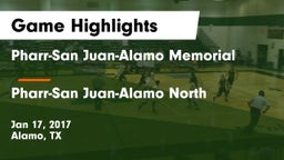 Pharr-San Juan-Alamo Memorial  vs Pharr-San Juan-Alamo North  Game Highlights - Jan 17, 2017