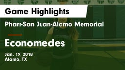 Pharr-San Juan-Alamo Memorial  vs Economedes  Game Highlights - Jan. 19, 2018