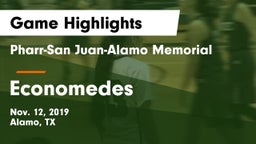 Pharr-San Juan-Alamo Memorial  vs Economedes  Game Highlights - Nov. 12, 2019