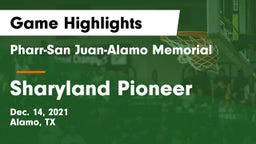 Pharr-San Juan-Alamo Memorial  vs Sharyland Pioneer Game Highlights - Dec. 14, 2021