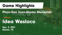 Pharr-San Juan-Alamo Memorial  vs Idea Weslaco Game Highlights - Dec. 2, 2021