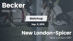 Matchup: Becker  vs. New London-Spicer  2016