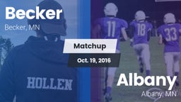 Matchup: Becker  vs. Albany  2016