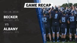 Recap: Becker  vs. Albany  2016