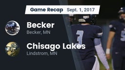 Recap: Becker  vs. Chisago Lakes  2017