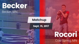 Matchup: Becker  vs. Rocori  2017