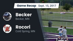 Recap: Becker  vs. Rocori  2017