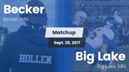 Matchup: Becker  vs. Big Lake  2017