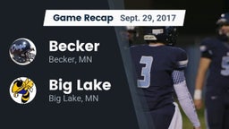 Recap: Becker  vs. Big Lake  2017