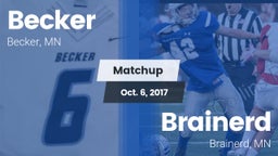 Matchup: Becker  vs. Brainerd  2017