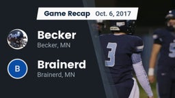 Recap: Becker  vs. Brainerd  2017